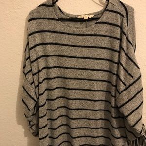 Gray and black sweater